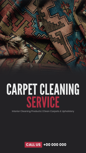 Carpet and Upholstery Maintenance Facebook story Image Preview