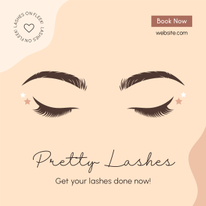 Pretty Lashes Instagram post Image Preview