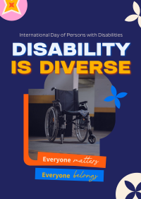 Disabled People Matters Poster Image Preview