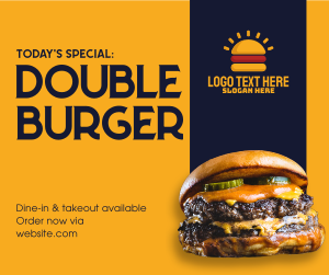 Double Patties Facebook post Image Preview