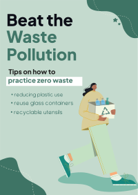 Beat Waste Pollution Poster Design