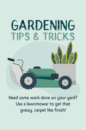 Garden Lawnmower Pinterest Pin Image Preview