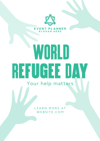 World Refugee Day Poster Image Preview