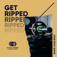 Fitness Gym Ripped Instagram post Image Preview