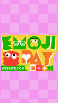 Emoji Day Greeting YouTube Short Design