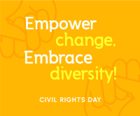 Empowering Civil Rights Day Facebook Post Design