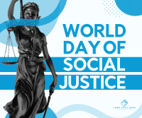 Social Justice World Day Facebook Post Design
