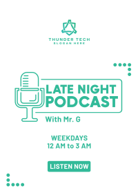 Late Night Podcast Poster Image Preview