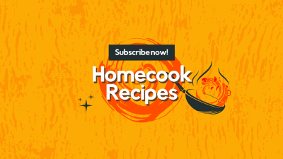 Homecook Recipes YouTube Banner Image Preview