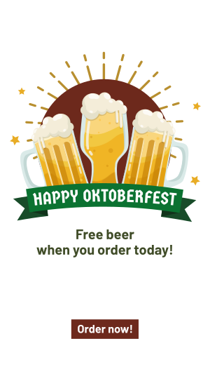 Cheers Beer Oktoberfest Instagram story Image Preview