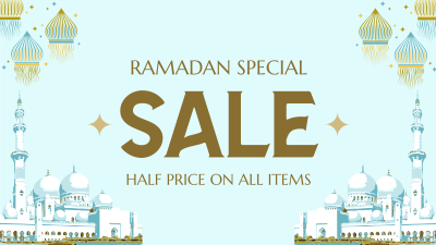 Ramadan Kareem Sale Facebook event cover Image Preview