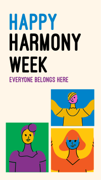 Harmony Diverse People Facebook Story Design
