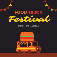 Festive Food Truck Instagram post Image Preview