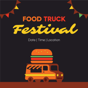 Festive Food Truck Instagram post