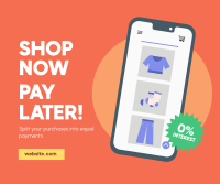 Shop and Pay Later Facebook Post Design