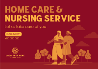 Homecare Service Postcard Design