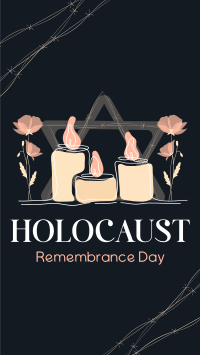 Holocaust Memorial Facebook Story Design