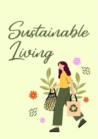 Sustainable Living Flyer Design