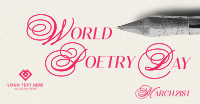 World Poetry Day Pen Facebook ad Image Preview