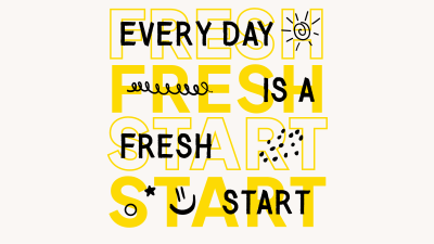 Fresh Start Quote Facebook event cover Image Preview