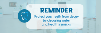 Dental Reminder Twitter header (cover) Image Preview