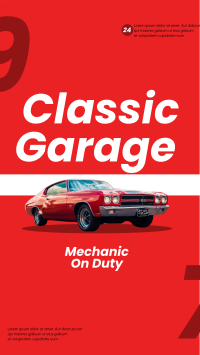 Classic Garage Facebook Story Design
