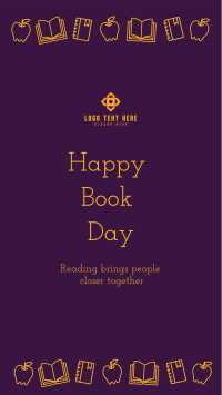 Book Day Message Facebook Story Design