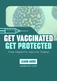 Simple Hepatitis Vaccine Awareness Flyer Image Preview