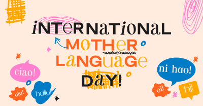 Doodle International Mother Language Day Facebook ad Image Preview