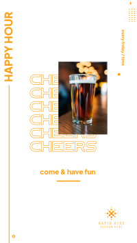 Happy Hour Facebook story Image Preview