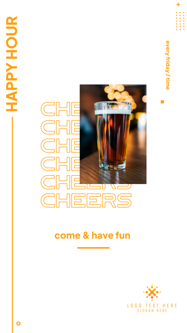 Happy Hour Facebook Story Design Image Preview