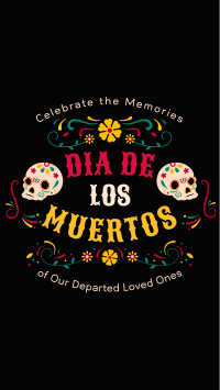 Dia De Muertos Festival Facebook story Image Preview