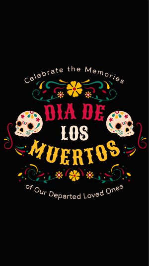 Dia De Muertos Festival Facebook story Image Preview