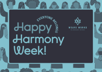 Harmony People Week Postcard Image Preview