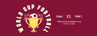 World Cup Trophy Facebook Cover Image Preview