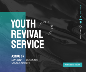 Youth Revival Service Facebook post Image Preview
