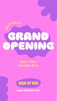 Quirky Grand Opening TikTok Video Image Preview