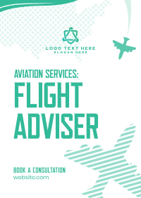 Aviation Flight Adviser Flyer Design