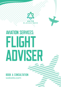 Aviation Flight Adviser Flyer Design