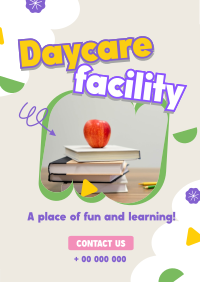 Cute Daycare Facility Flyer Image Preview