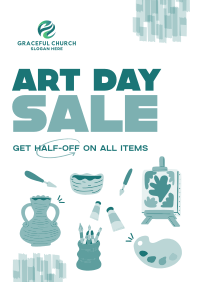 Art Materials Sale Flyer Image Preview