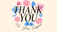 Floral Thank You Facebook event cover Image Preview