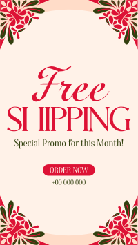 Floral Shipping Promo Instagram Reel Image Preview