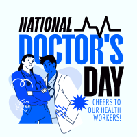 Doctor's Day Celebration Instagram Post Design