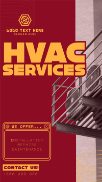 Y2K HVAC Service Facebook story Image Preview
