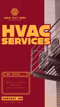 Y2K HVAC Service Facebook Story Preview