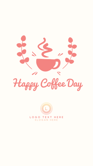 Happy Coffee Day Badge Instagram story Image Preview
