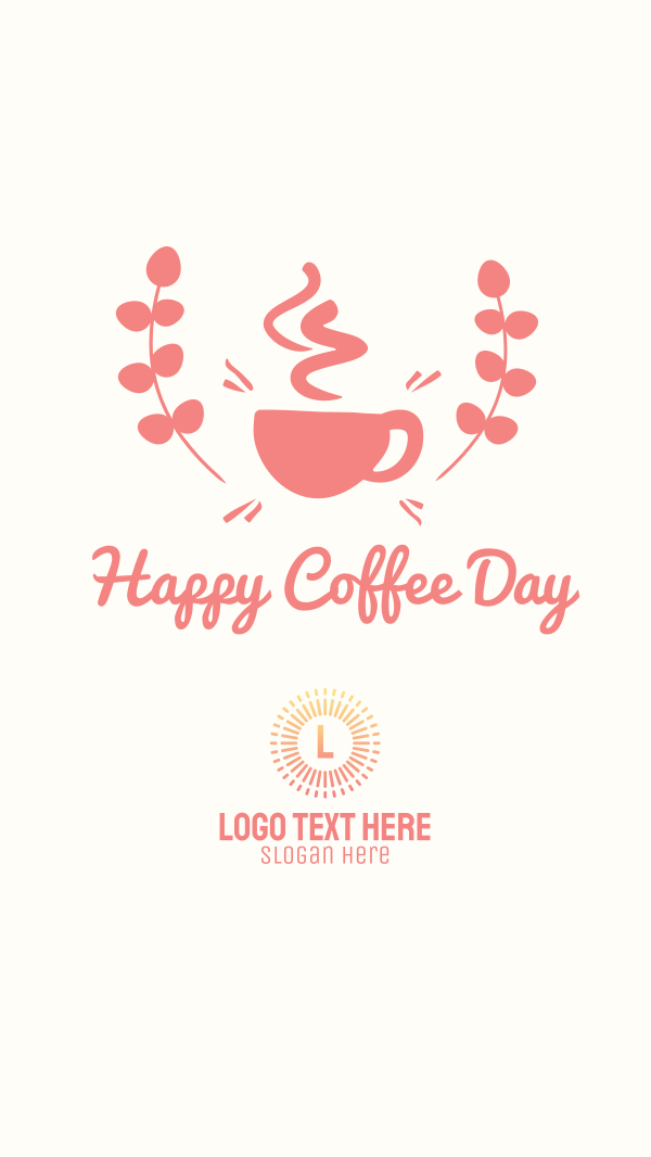 Happy Coffee Day Badge Instagram Story Design