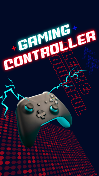 Sleek Gaming Controller Instagram story Image Preview