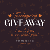 Thanksgiving Day Giveaway Instagram post Image Preview